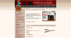 Desktop Screenshot of lopezdelaisidra.com