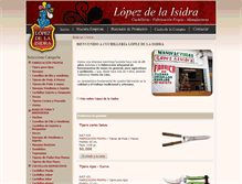Tablet Screenshot of lopezdelaisidra.com